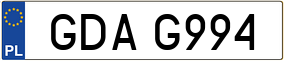 Trailer License Plate